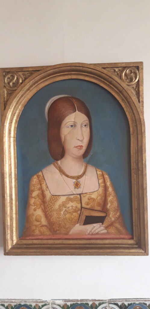 Portret van Isabel in het Alcázar van Segovia
